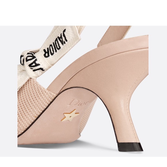 Jadior Slingback Pumps in Nude Fabric - Picture 5 of 16